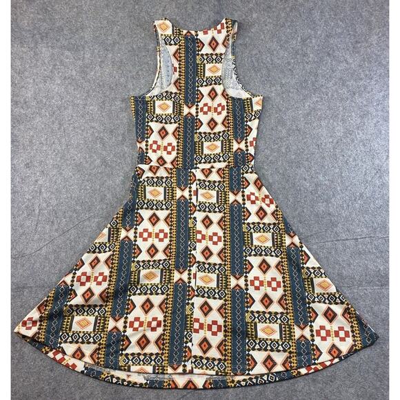 H & M Dress Womens Size XS A Line Stretch Sleeveless Aztec Design Mini - Picture 9 of 9